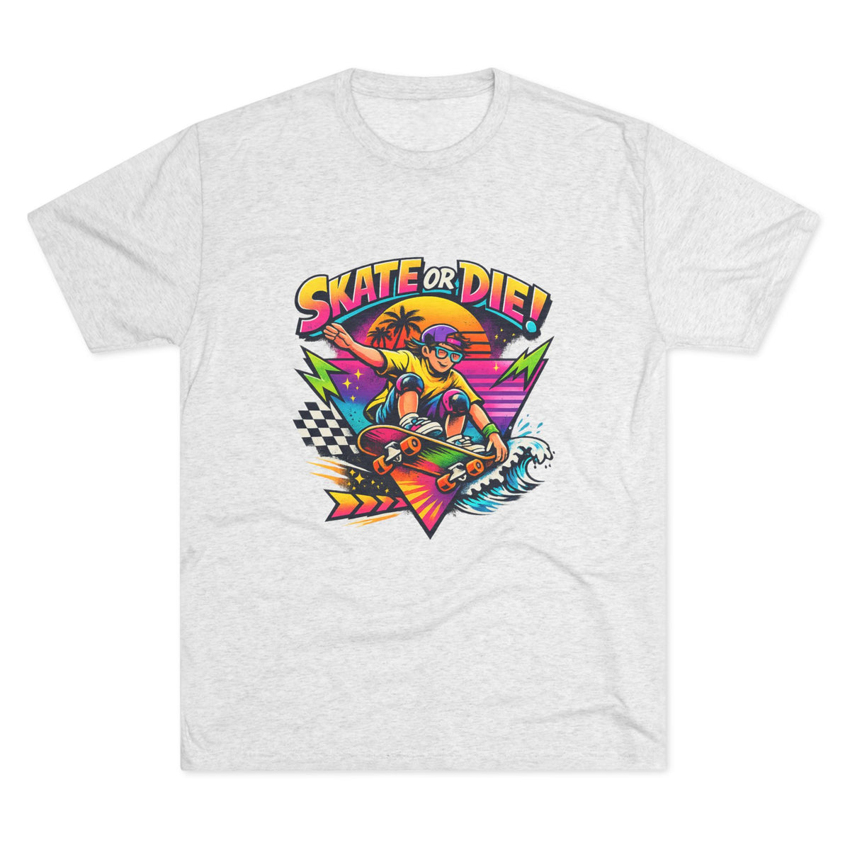 Skate or Die! Retro Skateboard Tee